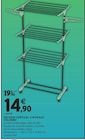 Séchoir vertical 3 niveaux - Colombo en promo chez Intermarché Hyper Quimper à 14,90 €