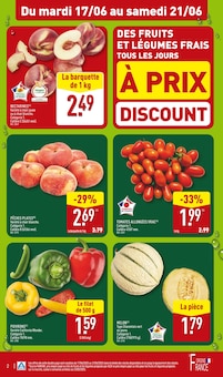 Catalogue Aldi de la semaine "NOS APÉRITIFS JUSQU’À -50 % SUR LE 2ÈME" avec 2 pages, valide du 17/06/2025 au 23/06/2025 pour Nantes et alentours Prospectus Aldi de la semaine "NOS APÉRITIFS JUSQU’À -50 % SUR LE 2ÈME" avec 2 pages, valide du 17/06/2025 au 23/06/2025 pour Nantes et alentours