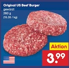 Original US Beef Burger bei Netto Marken-Discount im Kropstädt Prospekt für 3,99 €