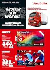 MediaMarkt Saturn Elektromärkte Prospekt der aktuellen Woche mit 6 Seiten, gültig von 26.07.2025 bis 02.08.2025, in Birkenfeld und Umgebung Aktueller MediaMarkt Saturn Elektromärkte Prospekt in Birkenfeld und Umgebung, "GROSSER LKW VERKAUF" mit 6 Seiten, 26.07.2025 - 02.08.2025