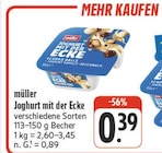 EDEKA Bamberg - Joghurt mit der Ecke Angebot im Prospekt Joghurt mit der Ecke bei EDEKA im Bamberg Prospekt für 0,39 €
