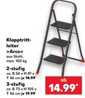 Klapptritt-leiter »Arco« im Kaufland Prospekt Klapptritt-leiter »Arco« im aktuellen Kaufland Prospekt für 14,99 €
