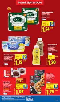 Promotion Yaourt dans le prospectus Lidl, valable du 29/01/2026 au 04/02/2026 Promo Yaourt dans le catalogue Lidl du moment à la page 11