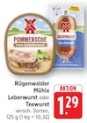 EDEKA - Leberwurst Angebot im Prospekt Leberwurst bei EDEKA im Prospekt "" für 1,29 €