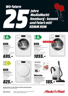 Waschmaschine im aktuellen MediaMarkt Saturn Prospekt (Bad Homburg (Höhe)) Waschmaschine im MediaMarkt Saturn Prospekt "Wir feiern 25 Jahre MediaMarkt Homburg" mit 1 Seiten (Bad Homburg (Höhe))