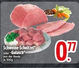 Schweine-Schnitzel oder -Gulasch  im aktuellen EDEKA Prospekt für 0,77 €