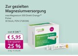 Magnesium 300 Direkt Orange Angebote von mea bei mea - meine apotheke Köln für 5,95 €