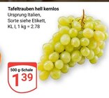 Tafeltrauben hell kernlos im Angebot bei GLOBUS in Trier Tafeltrauben hell kernlos Angebote bei GLOBUS Trier für 1,39 €