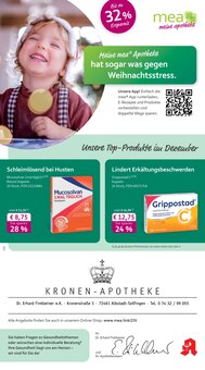 Aktueller mea - meine apotheke Prospekt "Unsere Dezember-Angebote" Seite 1 von 4 Seiten für Albstadt