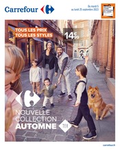 Prospectus Carrefour à Le Pave de Pontault, "Nouvelle collection automne", 24 pages de promos valables du 05/09/2023 au 25/09/2023