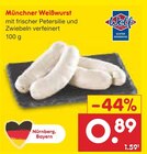 Münchner Weißwurst Angebote von Wolf bei Netto Marken-Discount Weiden für 0,89 €