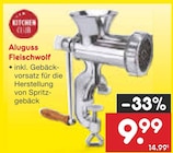 Aluguss Fleischwolf von KITCHEN CLUB für 9,99 € bei Netto Marken-Discount im Angebot Aluguss Fleischwolf von KITCHEN CLUB im aktuellen Netto Marken-Discount Prospekt