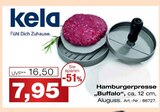 Hamburgerpresse „Buffalo“ im Möbel Inhofer Prospekt Hamburgerpresse „Buffalo“ von kela im aktuellen Möbel Inhofer Prospekt für 7,95 €