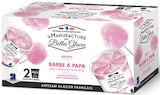 Glace Barbe à Papa avec Cristaux de Sucre Rose - LA MANUFACTURE DES BELLES GLACES en promo chez Intermarché Glace Barbe à Papa avec Cristaux de Sucre Rose - LA MANUFACTURE DES BELLES GLACES dans le catalogue Intermarché