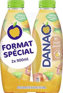 DANAO Pêche Abricot sans sucres ajoutés - Géant Casino à Paris DANAO Pêche Abricot sans sucres ajoutés en promo chez Géant Casino Paris à 3,13 €