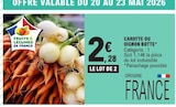 Carotte ou oignon botte dans le catalogue E.Leclerc