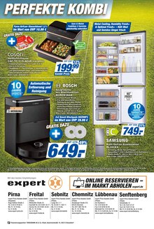 Kühlschrank im expert Prospekt "Top Angebote" mit 12 Seiten (Pirna)