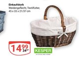 Einkaufskorb im Angebot bei GLOBUS in Rostock Einkaufskorb Angebote von KESPER bei GLOBUS Rostock für 14,99 €