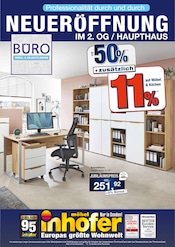 Büromöbel im Möbel Inhofer Prospekt in Kirchheim Aktueller Möbel Inhofer Prospekt mit Büromöbel, "NEUERÖFFNUNG", Seite 1