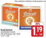 Zwieback im Angebot bei EDEKA in Freital Zwieback Angebote von Brandt bei EDEKA Freital für 1,19 €