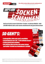 Aktueller MediaMarkt Saturn Elektromarkt Prospekt in Waldbröl und Umgebung, "LET'S GO! SOCKEN SCHENKEN" mit 1 Seite, 01.12.2023 - 23.12.2023