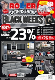 Aktueller ROLLER Prospekt mit Fernsehsessel, "BÄRENSTARKE BLACK WEEKS", Seite 1