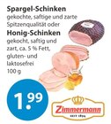 Spargel-Schinken von Zimmermann im aktuellen V-Markt Prospekt für 1,99 €
