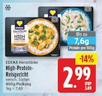 High-Protein-Reisgericht von EDEKA Herzstücke für 2,99 € bei EDEKA im Angebot High-Protein-Reisgericht von EDEKA Herzstücke im aktuellen EDEKA Prospekt