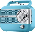 Radio Vintage Alimentation Piles et Secteur Bleue - Muse en promo chez Intermarché Super Versailles à 19,99 €