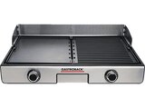 42524 Plancha & BBQ Design Elektrogrill, Silber/Schwarz (2000 Watt) von GASTROBACK im aktuellen MediaMarkt Saturn Prospekt für 149,00 €