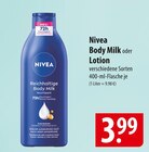 Body Milk Angebote von Nivea bei famila Nordost Flensburg für 3,99 €