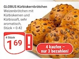 Kürbiskernbrötchen bei GLOBUS im Hermsdorf Prospekt für 0,42 €