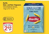 Mais- und Reis-Teigwaren im Angebot bei GLOBUS in Rostock Mais- und Reis-Teigwaren Angebote von Barilla bei GLOBUS Rostock für 2,69 €