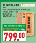 Infrarotkabine Oslo im Angebot bei Marktkauf in Mülheim Infrarotkabine Oslo Angebote von Artsauna bei Marktkauf Mülheim für 799,00 €