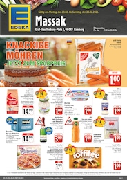 EDEKA Prospekt für Bamberg mit 4 Seiten EDEKA Prospekt für Bamberg: "Wir lieben Lebensmittel!", 4 Seiten, 23.02.2026 - 28.02.2026