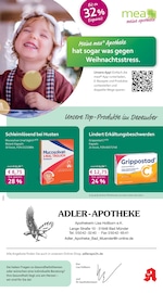 mea - meine apotheke Apotheken Prospekt der aktuellen Woche mit 4 Seiten, gültig von 01.12.2025 bis 31.12.2025, in Springe und Umgebung Aktueller mea - meine apotheke Apotheken Prospekt in Springe und Umgebung, "Unsere Dezember-Angebote" mit 4 Seiten, 01.12.2025 - 31.12.2025