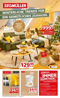 Segmüller Prospekt "WINTERLICHE TRENDS FÜR EIN GEMÜTLICHES ZUHAUSE." mit  Seiten (Weiterstadt)