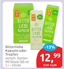 BitterLiebe Kapseln für 12,99 € bei budni im Angebot BitterLiebe Kapseln im aktuellen budni Prospekt