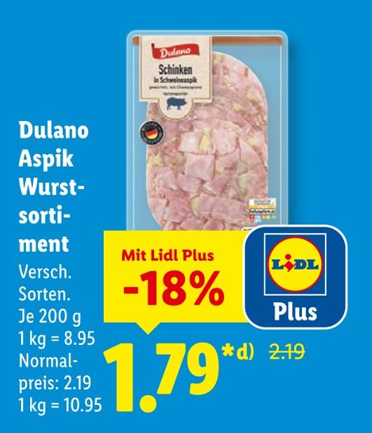 Aspik Wurstsortiment
