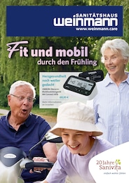 Sanitätshäuser Prospekt von Sanitätshaus Weinmann GmbH in Uhingen Aktueller Sanitätshaus Weinmann GmbH Sanitätshäuser Prospekt für Uhingen: Fit und mobil durch den Frühling mit 6 Seiten, 11.03.2026 - 31.05.2026