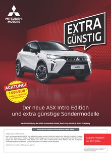 Aktueller Mitsubishi Prospekt "Extra Günstig" Seite 1 von 8 Seiten für Meißen