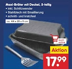 Maxi-Bräter mit Deckel, 3-teilig Angebote bei Netto Marken-Discount Villingen-Schwenningen für 17,99 €