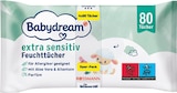 Extra Sensitive Feuchttücher im Rossmann Prospekt Extra Sensitive Feuchttücher von Babydream im aktuellen Rossmann Prospekt für 3,49 €