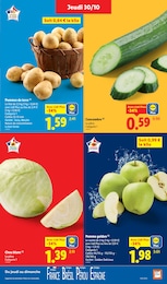 Prix et réduction Pomme Golden dans le prospectus Lidl en cours Offre Pomme Golden dans le catalogue Lidl du moment à la page 3