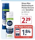 Rasierschaum Protect & Care oder Sensitive Angebote von Nivea Men bei Rossmann Homburg für 1,84 €