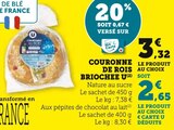 Couronne de Rois Briochée - U à 2,65 € dans le catalogue U Express