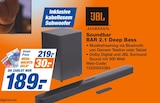 Soundbar BAR 2.1 Deep Bass Angebote von JBL bei expert Wismar für 189,00 €