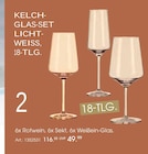 Kelch-Glas-Set Licht-Weiss, 18-Tlg. im aktuellen Zurbrüggen Prospekt