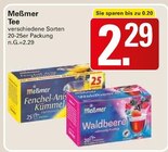 Tee Angebote von Meßmer bei WEZ Bad Oeynhausen für 2,29 €