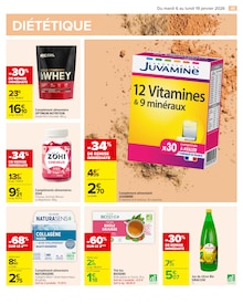 Promotion Juvamine dans le prospectus Carrefour, valable du 06/01/2026 au 19/01/2026 Promo Juvamine dans le catalogue Carrefour du moment à la page 43